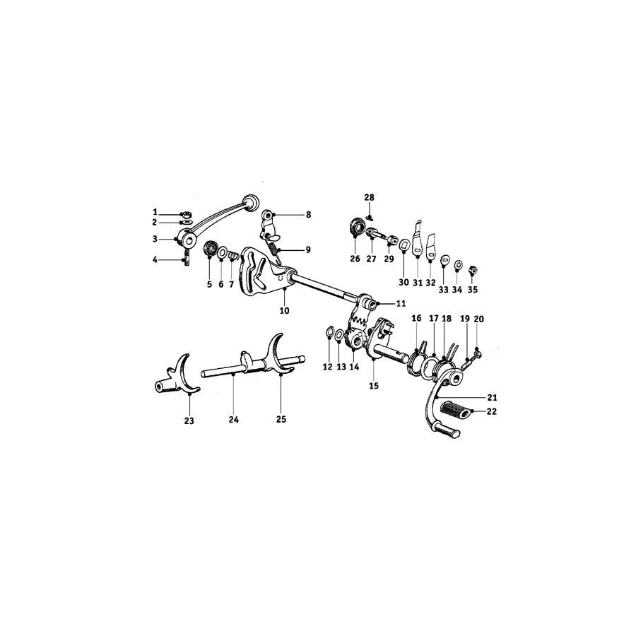 Genuine BMW 23310028482 67 68 51 Shifting Fork 1.U.2.GANG (Inc. R67/2/3, R67 & R51/3) | ML Performance EU Car Parts