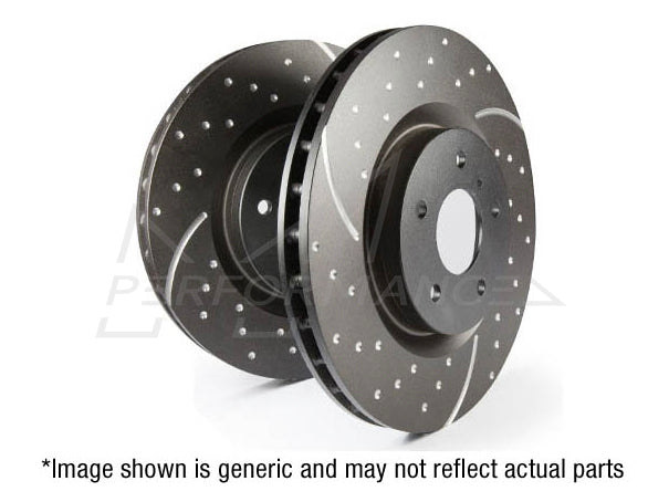 EBC BMW F30 F31 F33 F36 Slotted And Dimpled Sport Rear Brake Discs - Brembo Caliper (Inc. 340i, 335i, 440i & 435i)