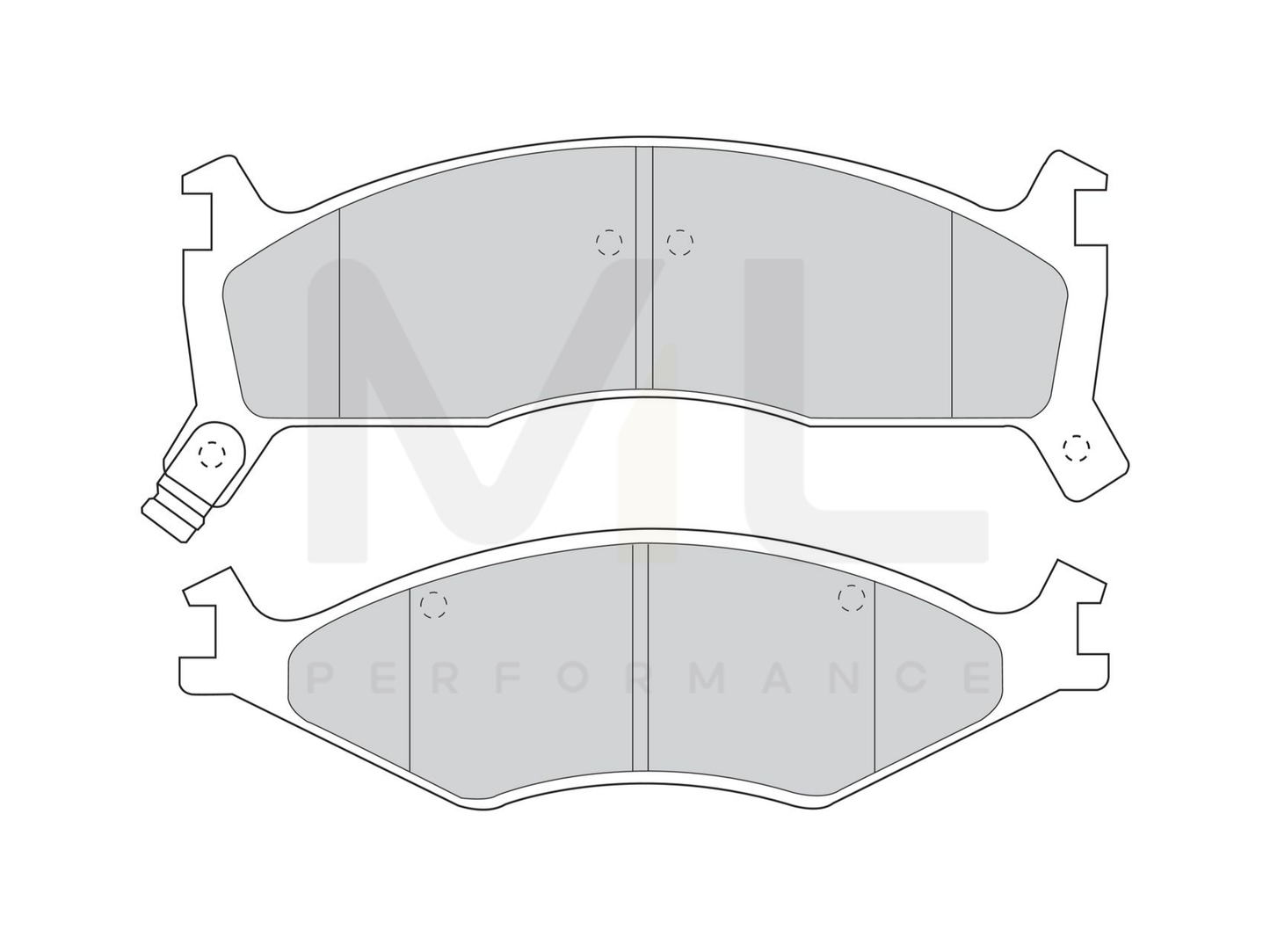 Ferodo Premier Fdb1434 Brake Pad Set Not Prepared For Wear Indicator | ML Performance Car Parts