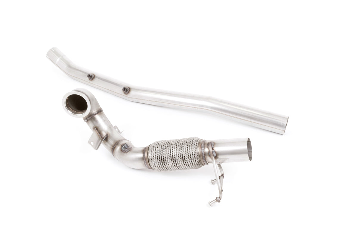 Large Bore Downpipe with Catalyst Delete - For Milltek Cat-Back (Inc. MK7.5 Golf R) - ML Performance EU
