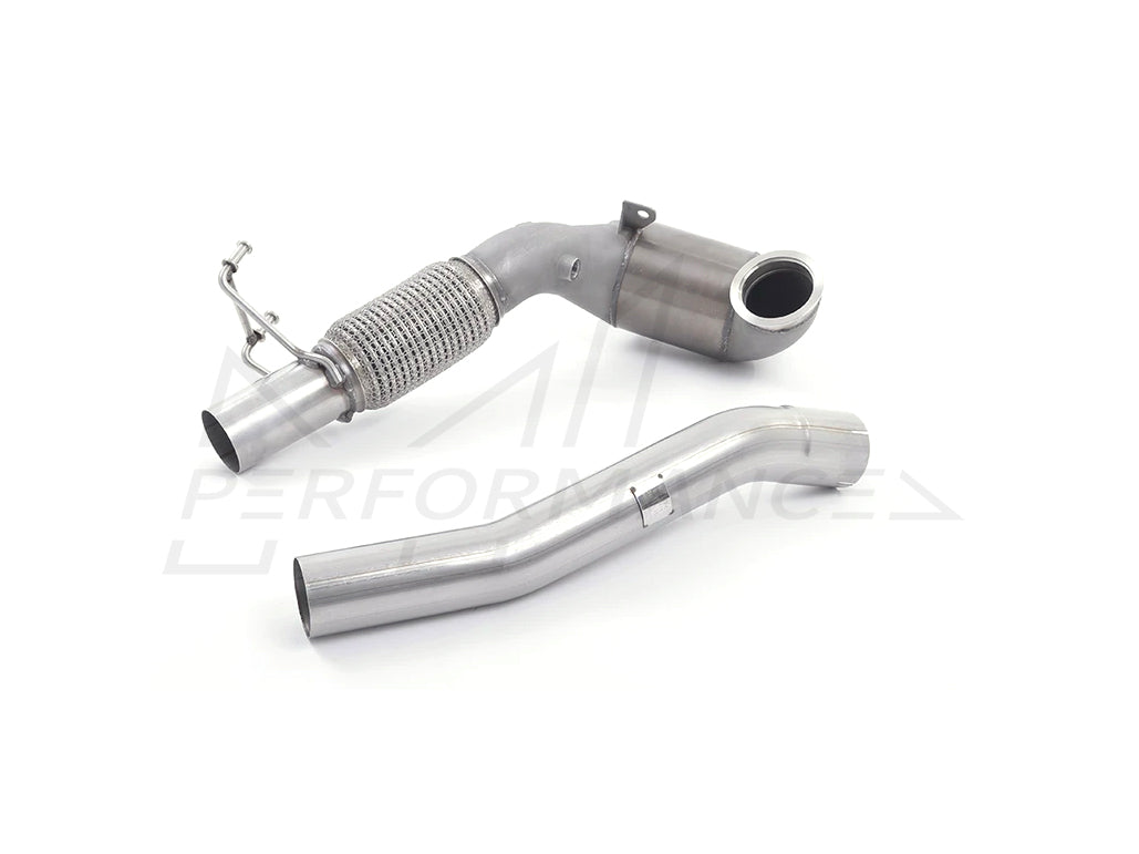 MillTek Volkswagen Stainless Steel Cast Downpipe with Race Cat - For Milltek Cat-Back (Inc. MK7 & MK7.5 Golf GTI) - ML Performance UK