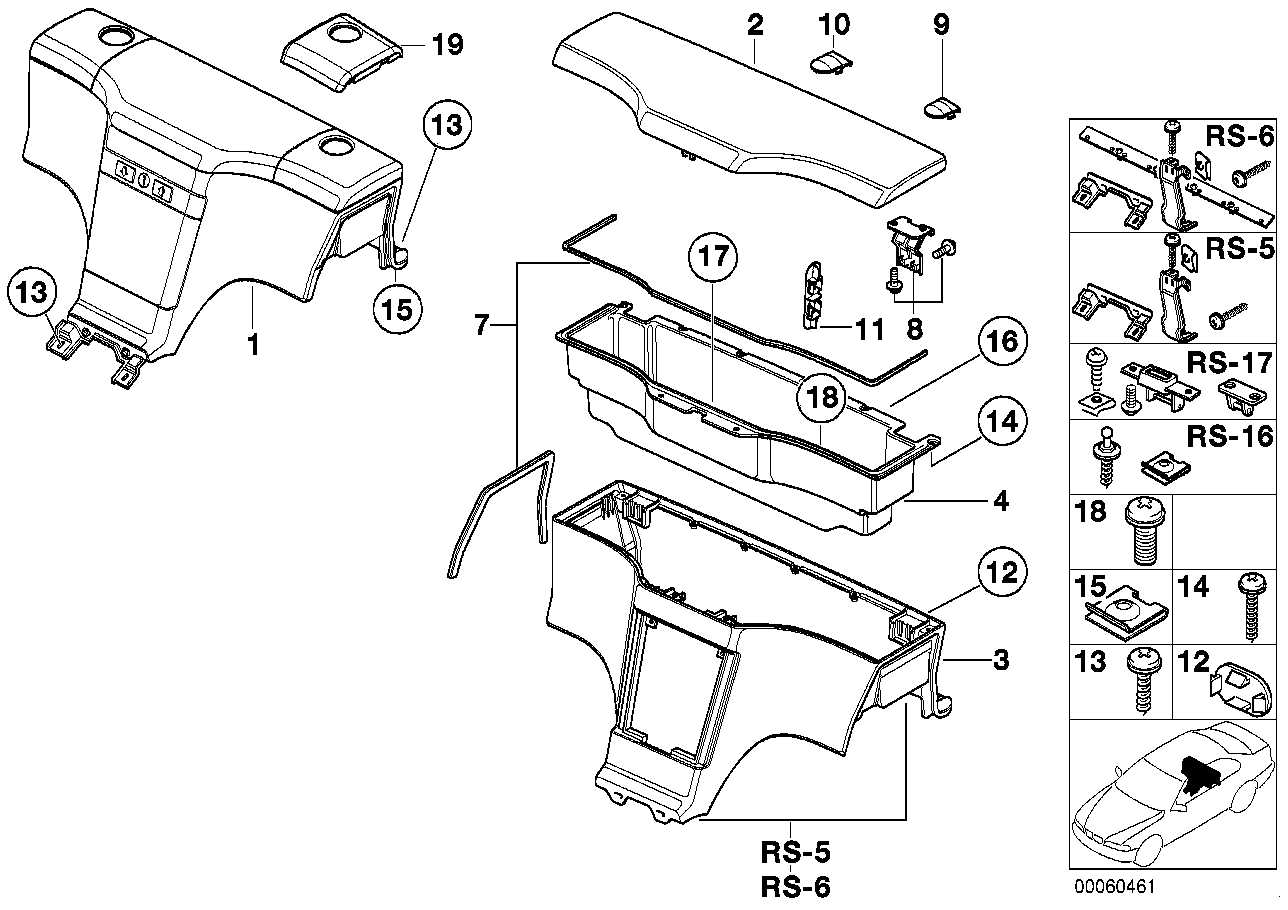 Genuine BMW 51168407235 E36 Mounting Parts Set (Inc. Z3 2.5i, Z3 2.8 & Z3 M) | ML Performance EU EU Car Parts