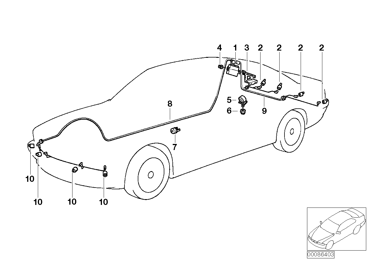 Genuine BMW 66206989101 E60 E85 E64 Ultrasonic Sensor, Chiaretto Red M894 (Inc. 525i, 520i & M6) | ML Performance EU EU Car Parts