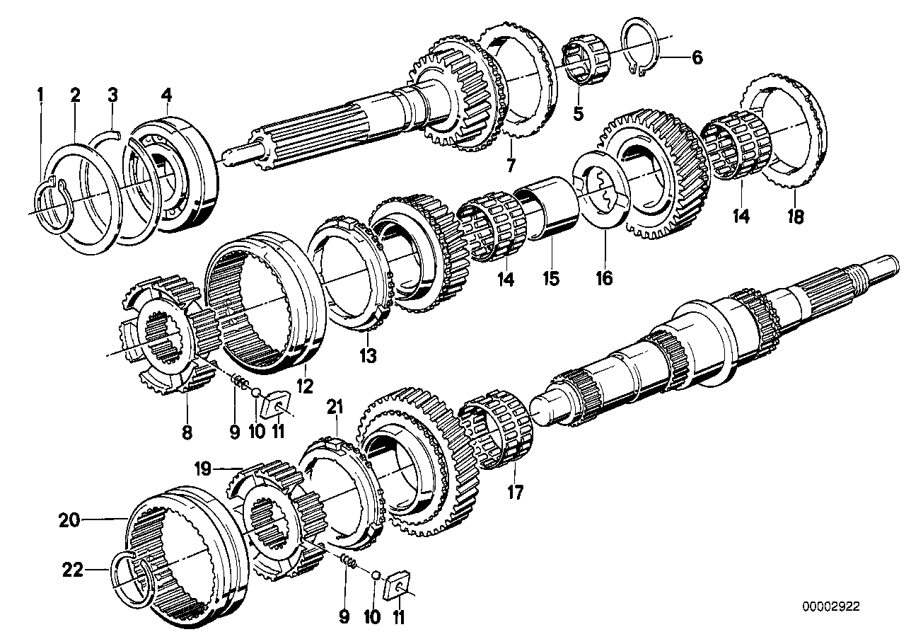 Genuine BMW 23231224793 E34 E28 E30 Synchronizer Ring (Inc. 318i, 518i & 316i) | ML Performance EU EU Car Parts
