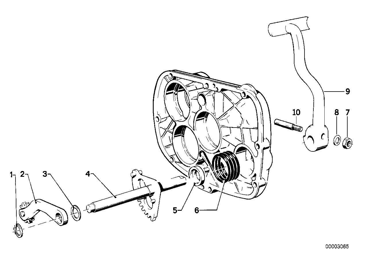 Genuine BMW 23511230055 Kick Starter Lever (Inc. R75/6, R65T) | ML Performance EU EU Car Parts