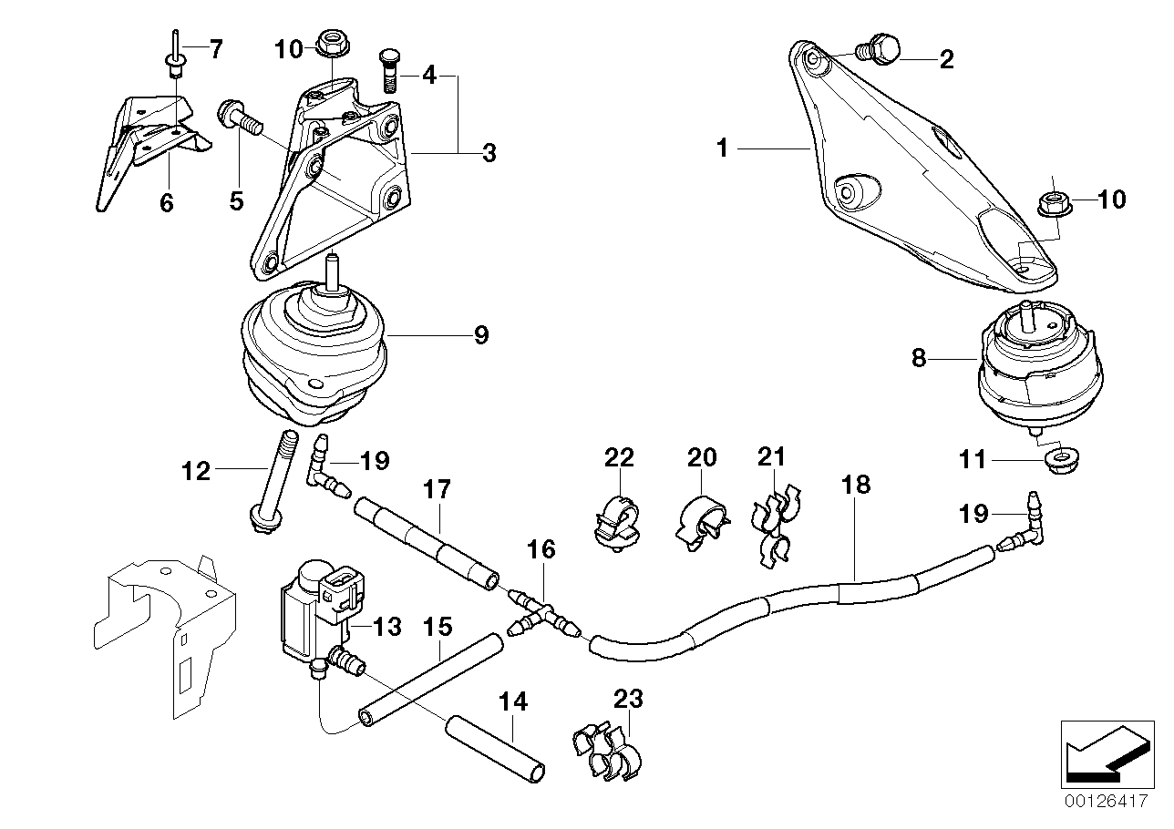 Genuine BMW 22116750855 E46 Engine Support, Left (Inc. 330xd) | ML Performance EU EU Car Parts