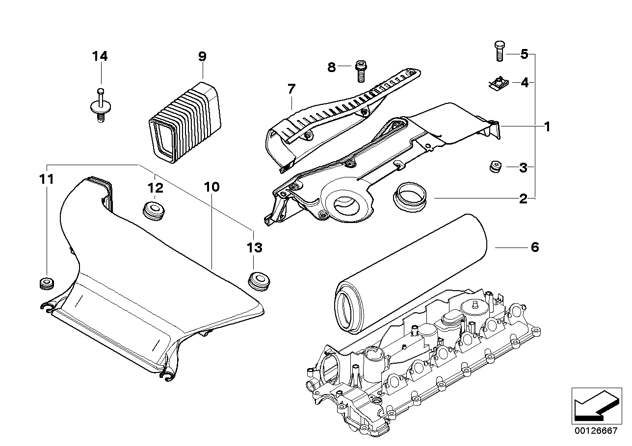 Genuine BMW 13712248556 E61 E90 E91 Gasket (Inc. 335d, 330Cd & 635d) | ML Performance EU EU Car Parts