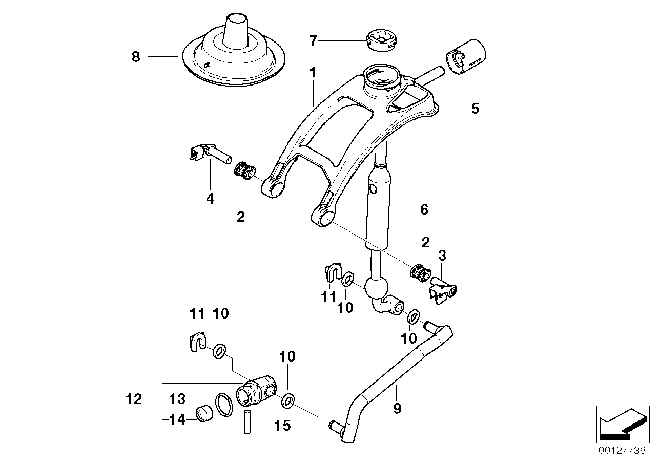 Genuine BMW 25113417020 E83 Selector Rod (Inc. X3) | ML Performance EU EU Car Parts