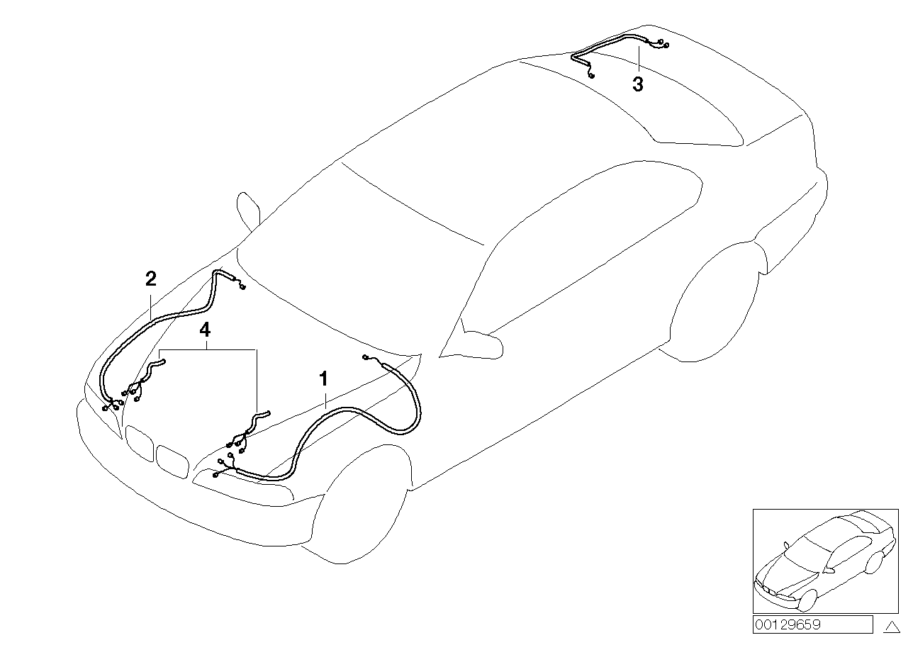 Genuine BMW 61116943603 E46 Repair Wiring Set Rear Right (Inc. 318d, 318i & 316i) | ML Performance EU EU Car Parts