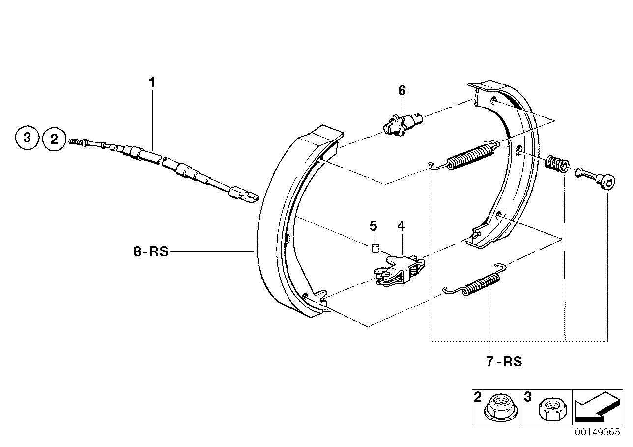 Genuine BMW 34411160134 E36 Bowden Cable (Inc. 323i, M3 & 318is)