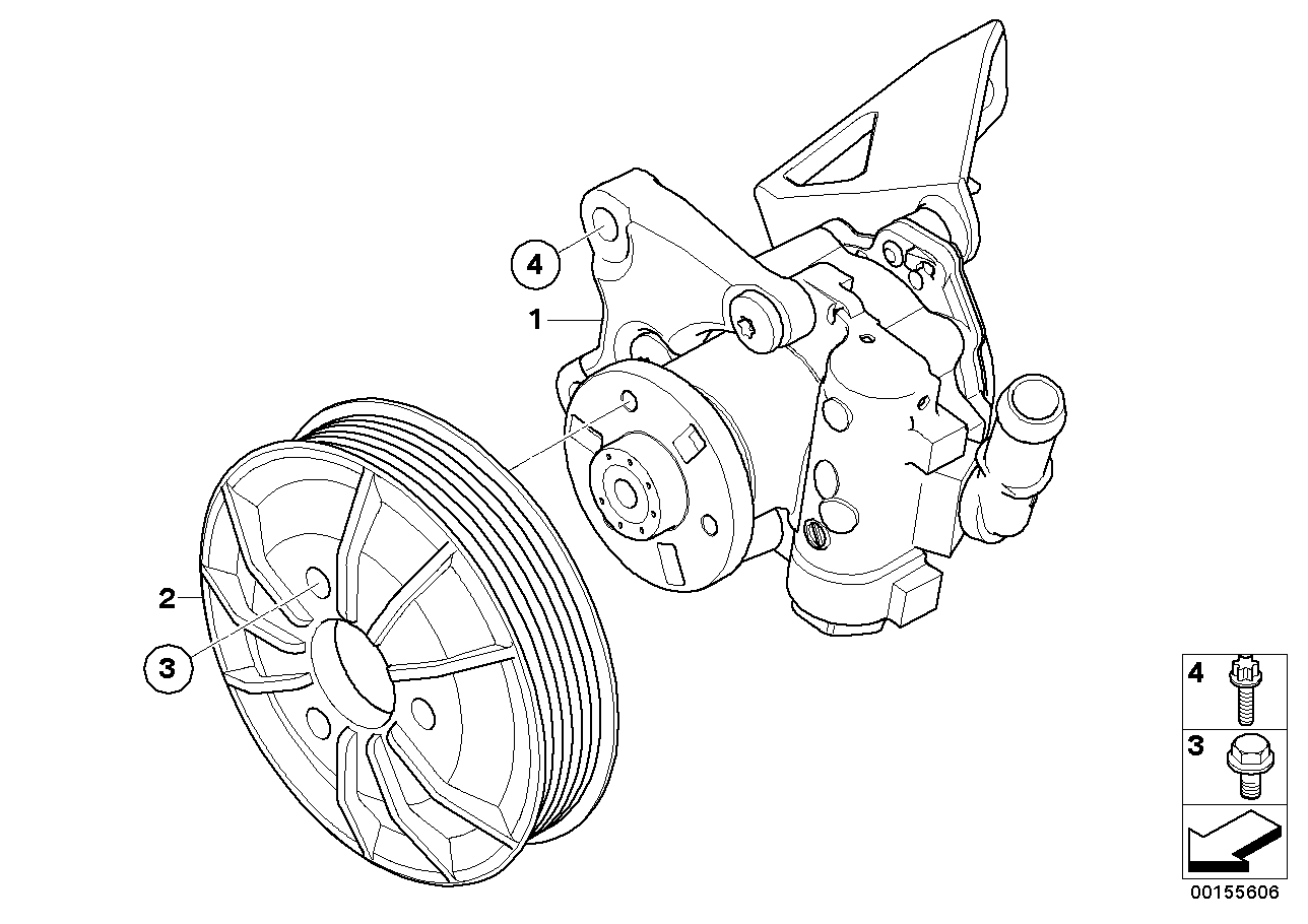 Genuine BMW 32413428010 E83 Power Steering Pump ZF (Inc. X3) | ML Performance EU EU Car Parts