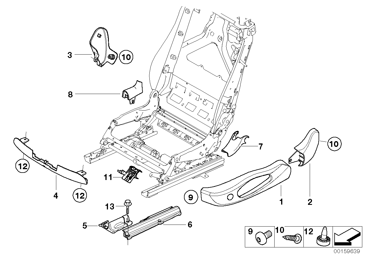 Genuine BMW 52109116572 E93 E64 Cover, Fitting Exterior Right CREAMBEIGE (Inc. 325d, 318i & 335i) | ML Performance EU EU Car Parts