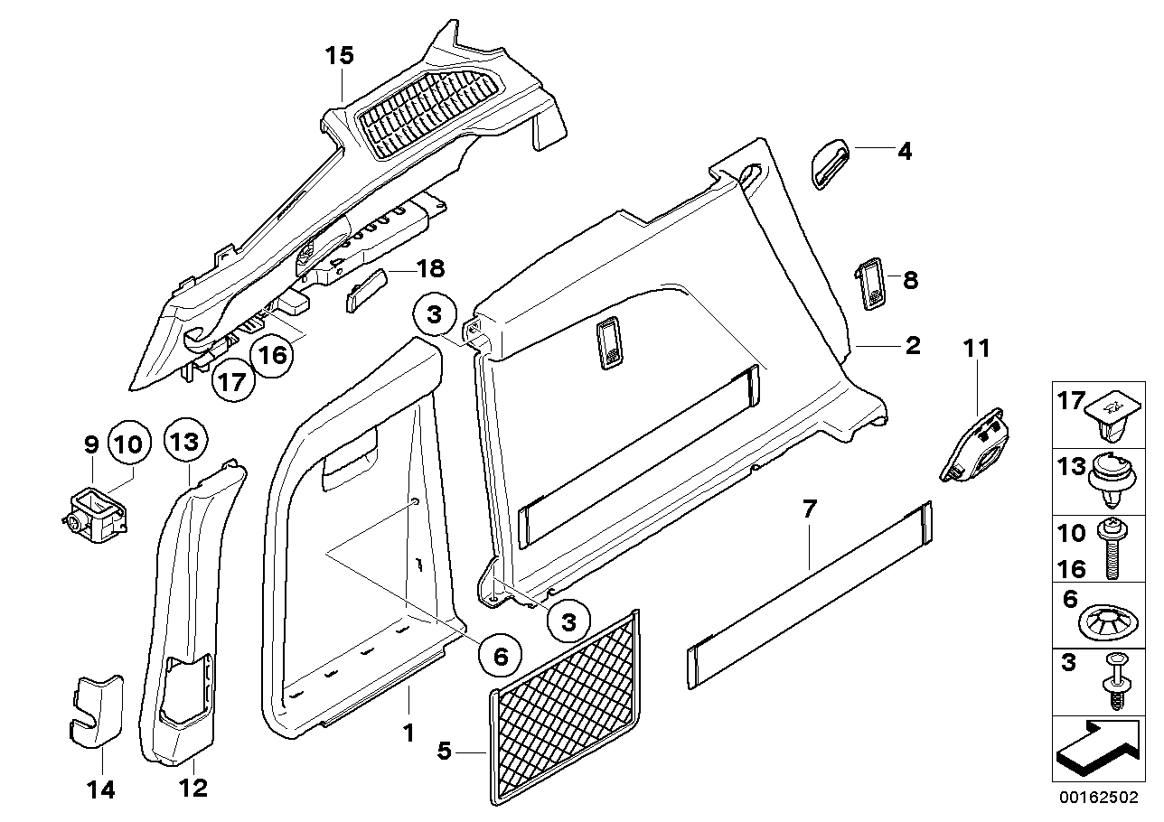 Genuine BMW 51477254072 E70 Flap Left TABAK (Inc. X5) | ML Performance EU EU Car Parts