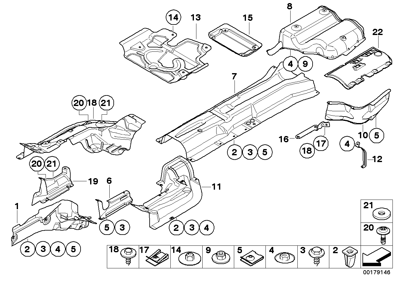 Genuine BMW 51718040501 E60 Holder, Heat Protection Sheet, Left (Inc. M5) | ML Performance EU EU Car Parts