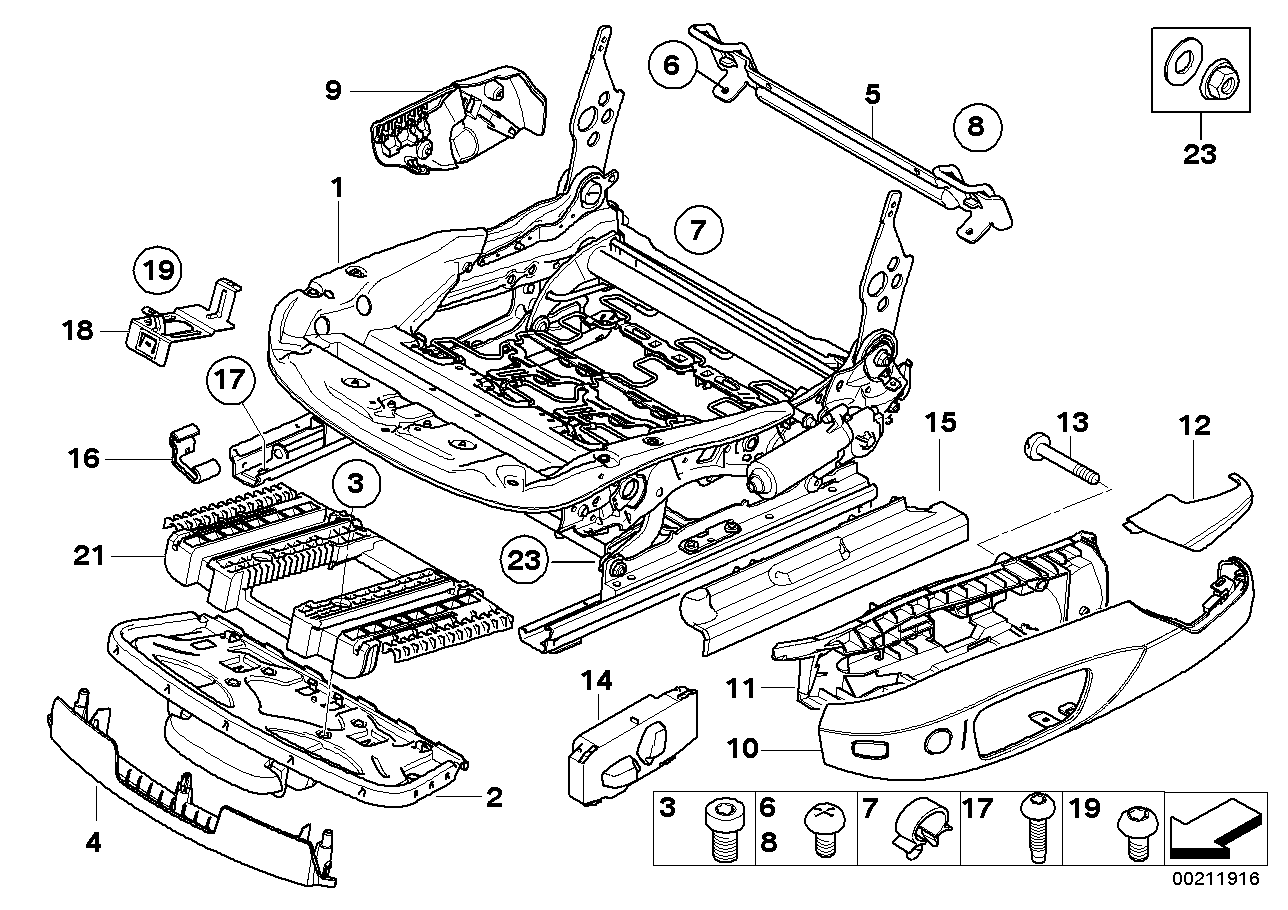 Genuine BMW 52106959296 E92 Electrical Seat Mechanism, Right (Inc. 335i, 320xd & 323i) | ML Performance EU EU Car Parts