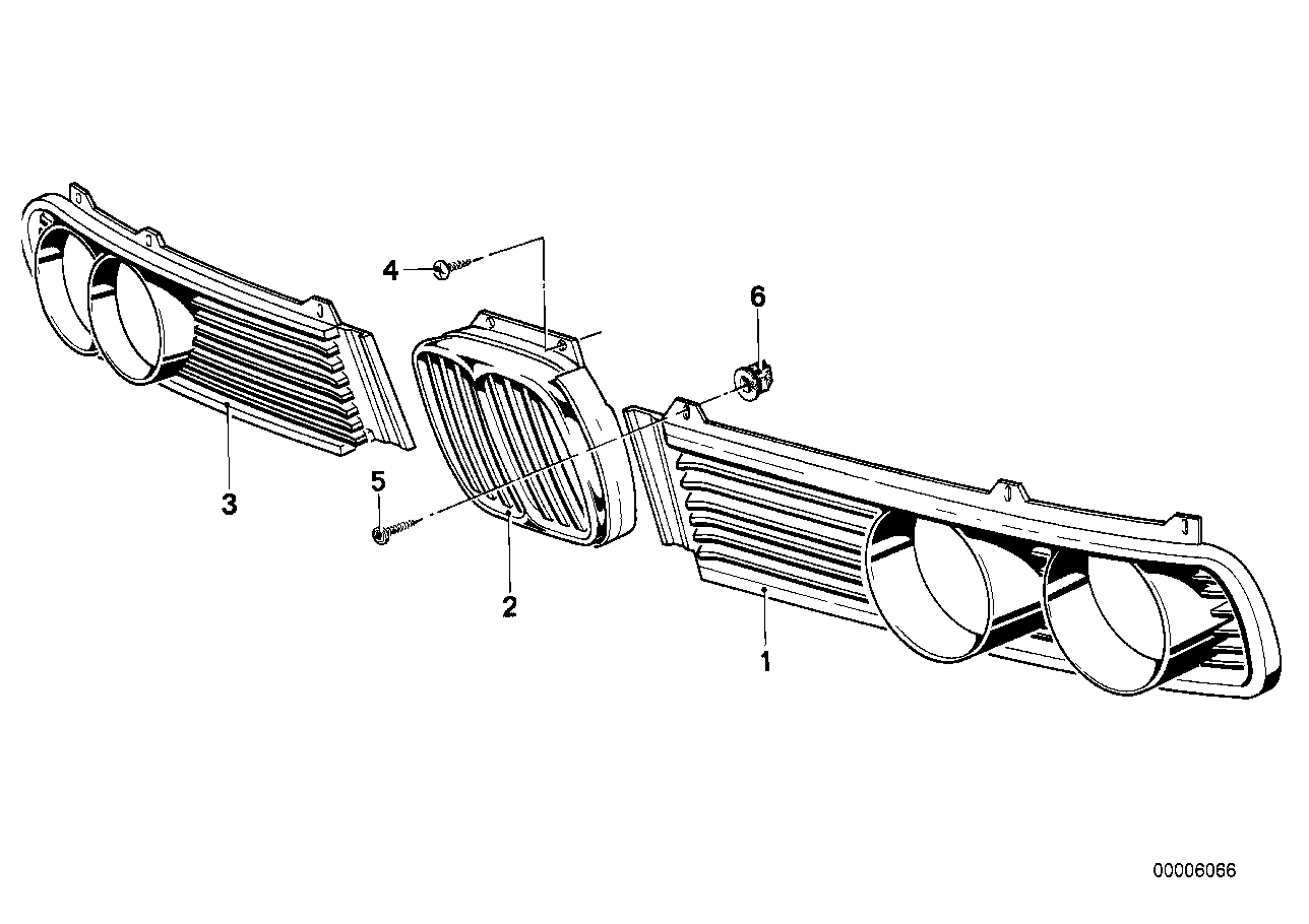 Genuine BMW 51131848104 E12 Grille Center (Inc. 528i, 520i & 528) | ML Performance EU EU Car Parts