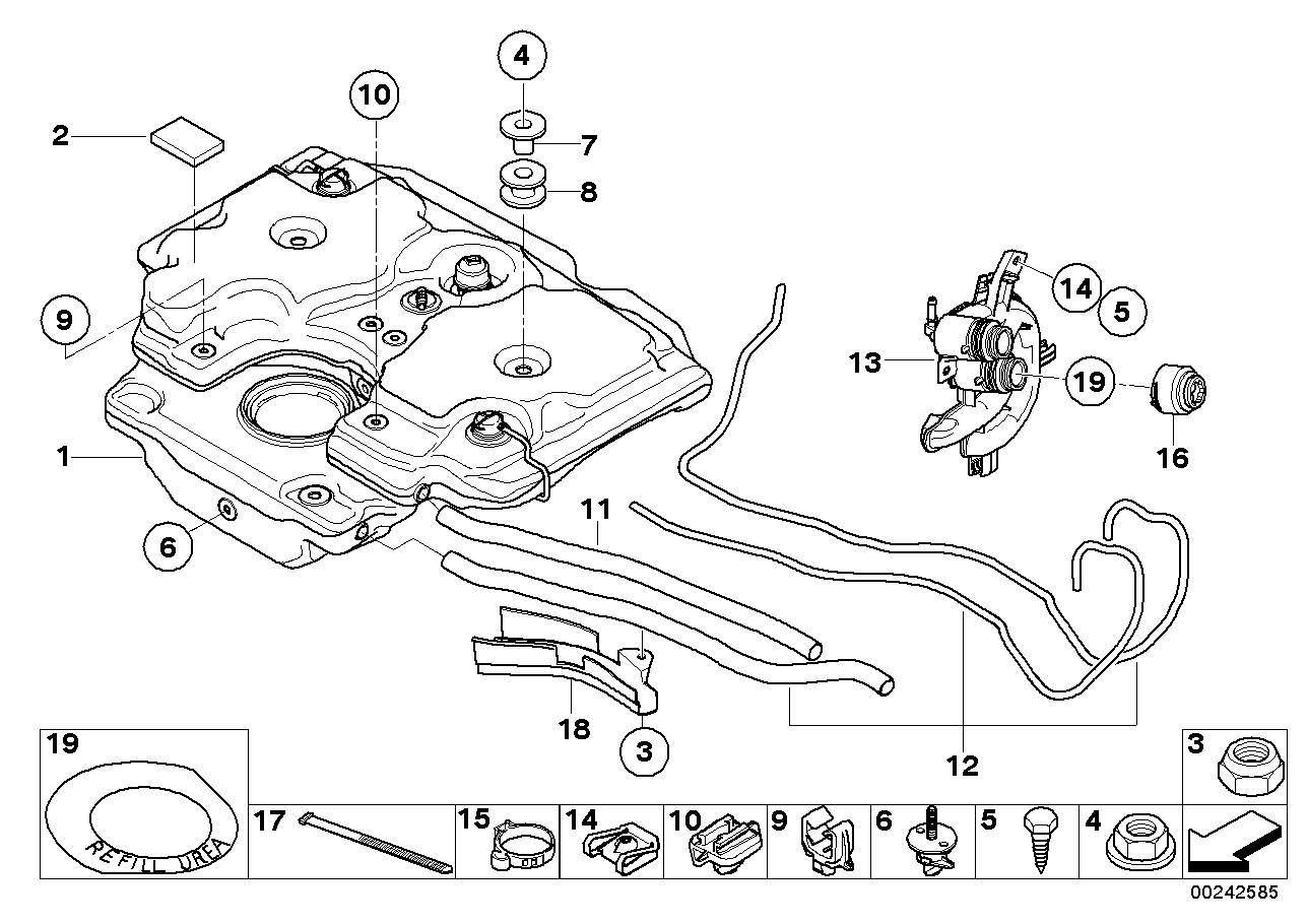 Genuine BMW 16197204927 E71 E90 E70 Lock Pin (Inc. X5) | ML Performance EU EU Car Parts