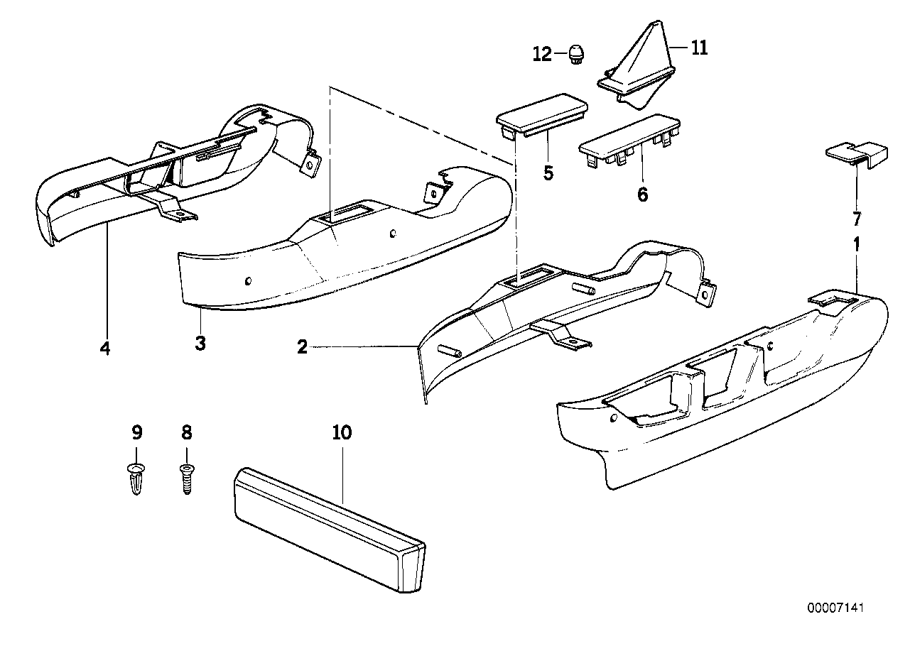 Genuine BMW 52101957596 E34 E32 Covering Cap SILBER/ 23X42 (Inc. 750i, 735i & 730iL) | ML Performance EU Car Parts