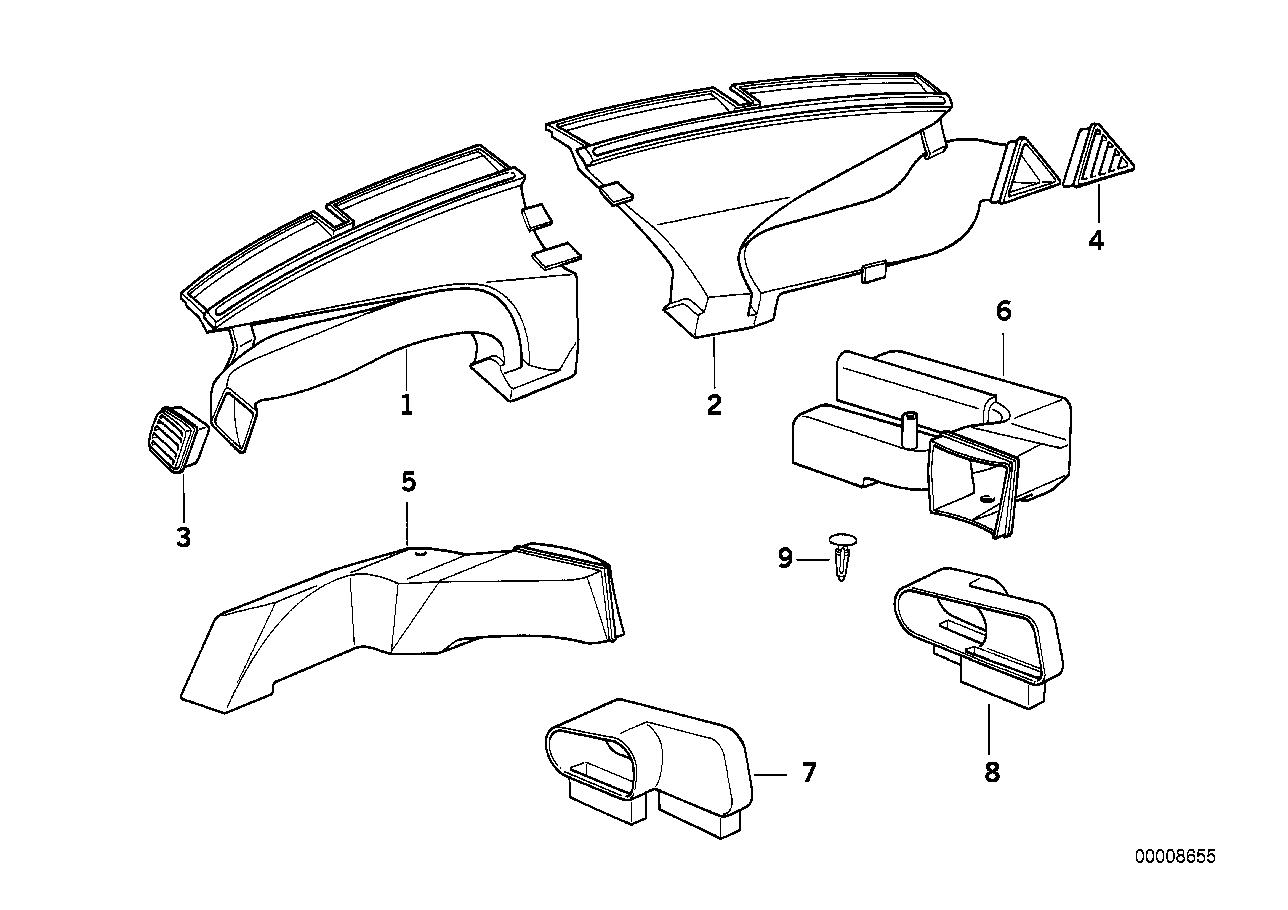 Genuine BMW 64111393326 E36 Connection Piece Right (Inc. 320i, 318i & 323i) | ML Performance EU Car Parts
