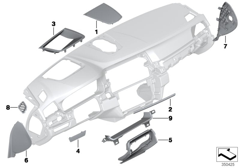 Genuine BMW 51459209789 Side Cover, Right DOLOMITI (Inc. 520dX, 525d & 530d) | ML Performance EU EU Car Parts