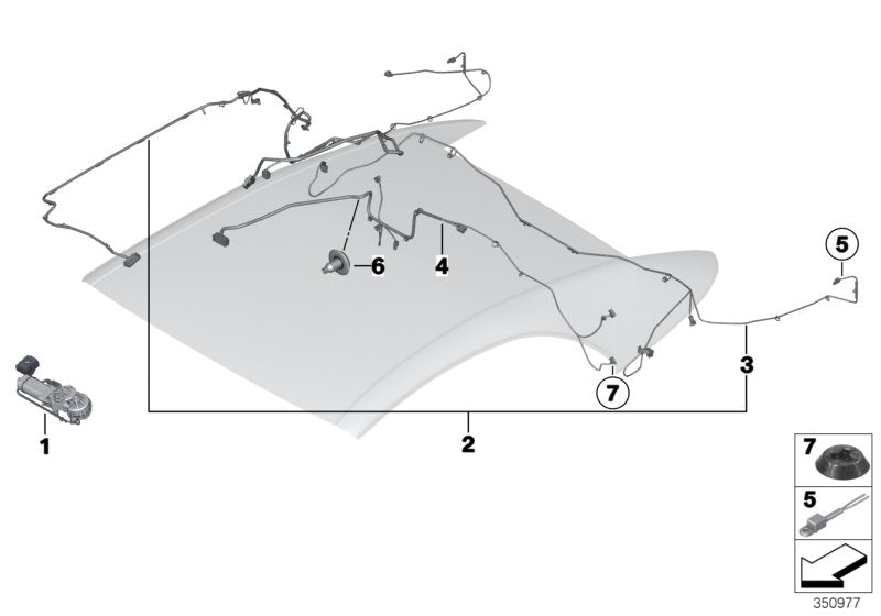 Genuine BMW 54347299869 Cable Harness, Hydraulic Unit (Inc. 640iX, 650iX 4.0 & 640i) | ML Performance EU EU Car Parts