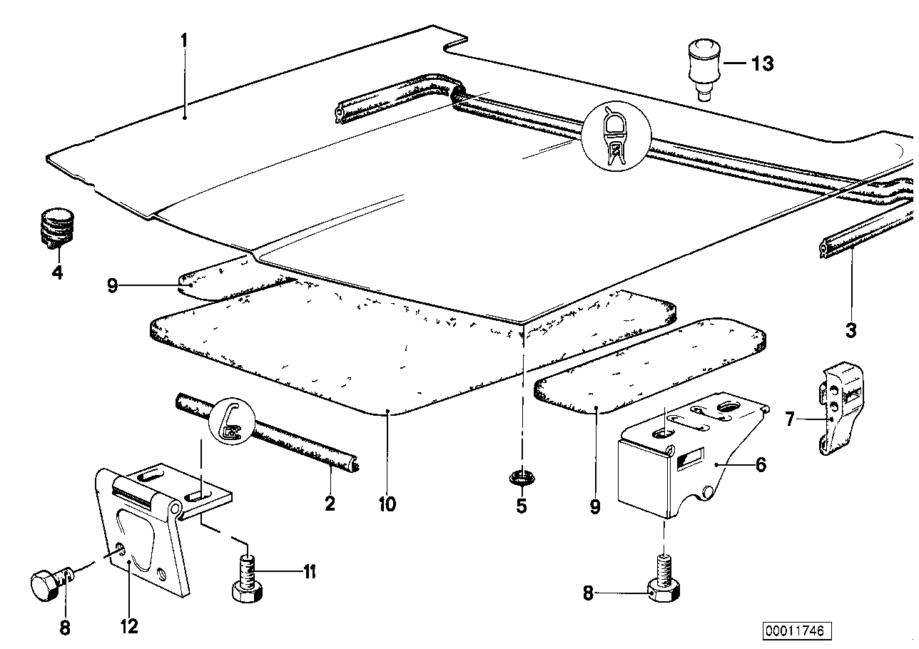 Genuine BMW 41611870532 E23 Hinge (Inc. 730, 745i & 728iS) | ML Performance EU EU Car Parts
