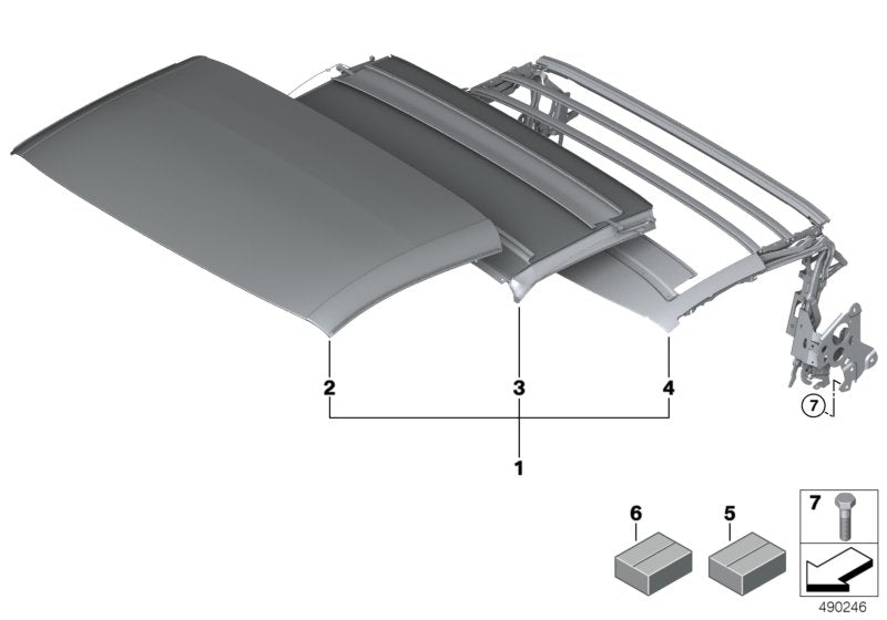 Genuine BMW 54347458276 I15 Internal Head Lining (Inc. i8) | ML Performance EU EU Car Parts