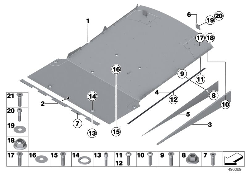 Genuine BMW 51628424438 Clamp Plate REAR DIFFUSER (Inc. M6 GT3) | ML Performance EU EU Car Parts