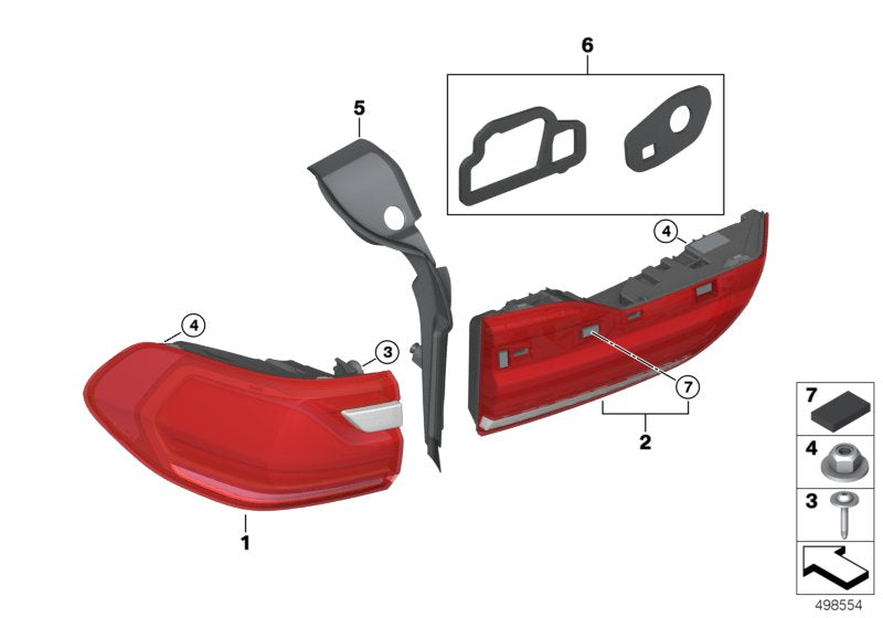 Genuine BMW 63217451768 G07 Trim, Drip Rail, Right (Inc. X7) | ML Performance EU EU Car Parts