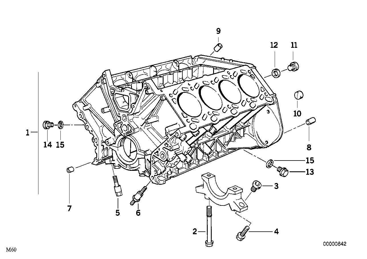 Genuine BMW 11111702252 E38 E32 E34 Screw Plug M14X1,5 (Inc. 735i, 540i & 530i) | ML Performance EU EU Car Parts