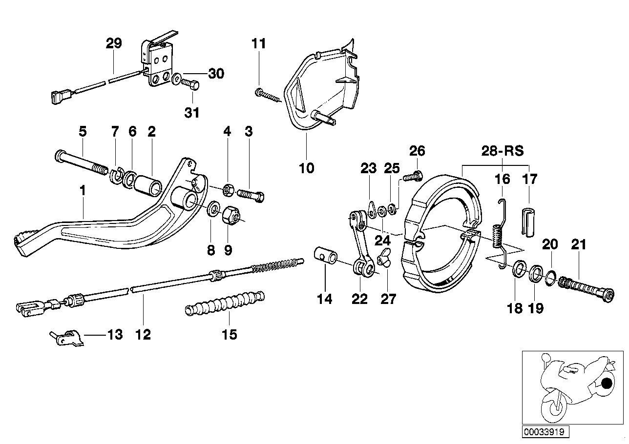 Genuine BMW 34211458377 Tension Spring (Inc. R 80 GS, R 100 R & R 100 GS) | ML Performance EU EU Car Parts
