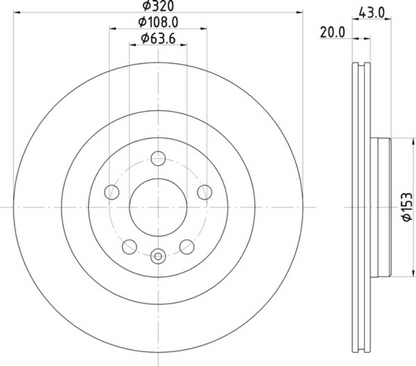 Mintex MDC2915C Brake Disc