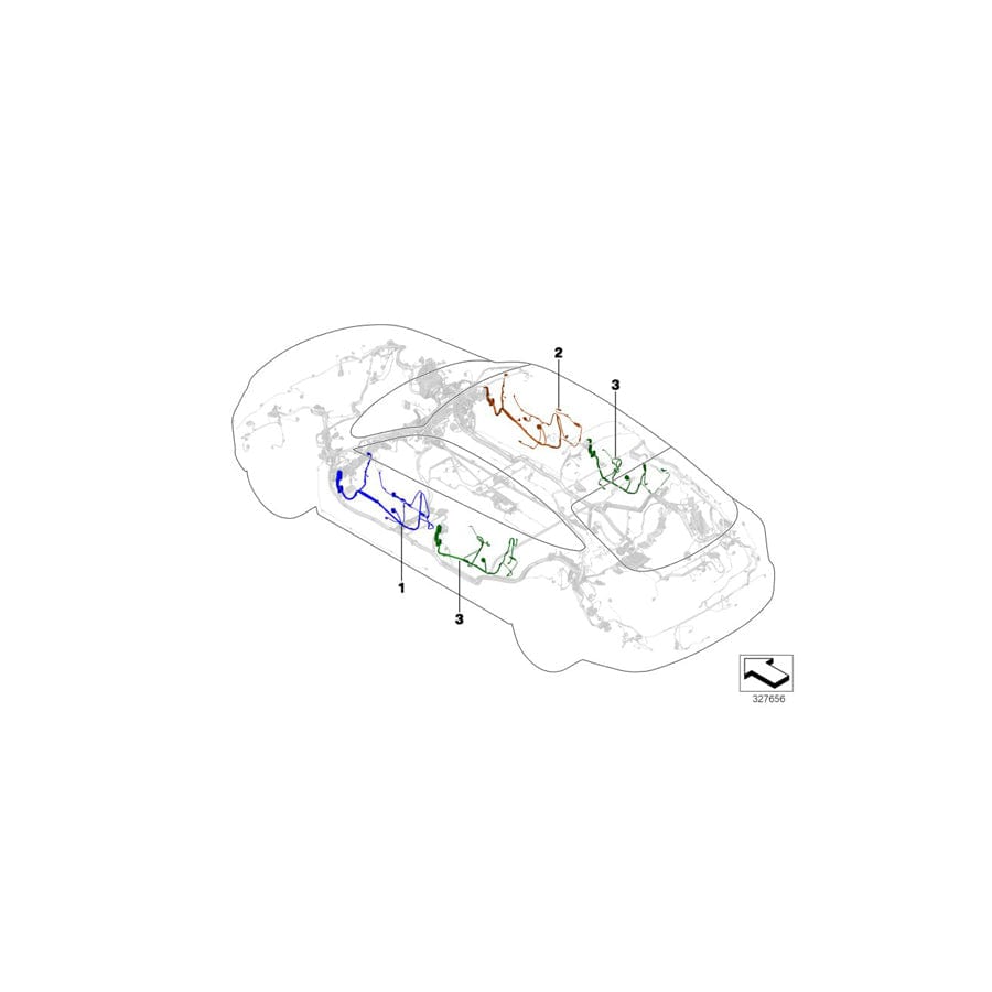 Genuine BMW 61129326420 F34 Wiring Drivers Side (Inc. 330iX, 328iX & 340iX) | ML Performance EU Car Parts