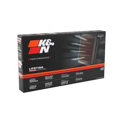 K&N 33-5130 High-Flow Original Lifetime Engine Air Filter - GENESIS GV70 L4-2.5L F/I