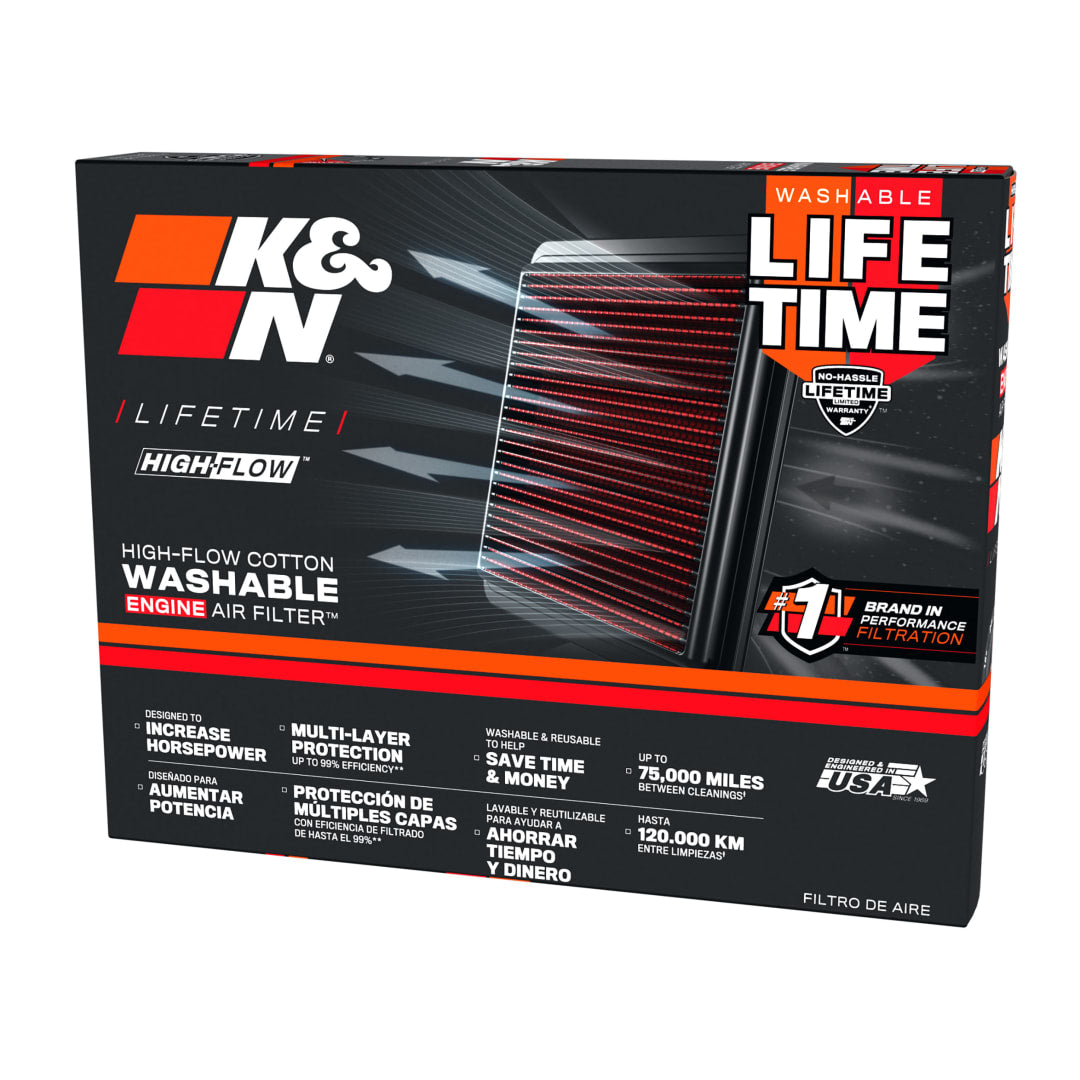 K&N DU-1118 High-Flow Original Lifetime Engine Air Filter - DUCATI STREETFIGHTER