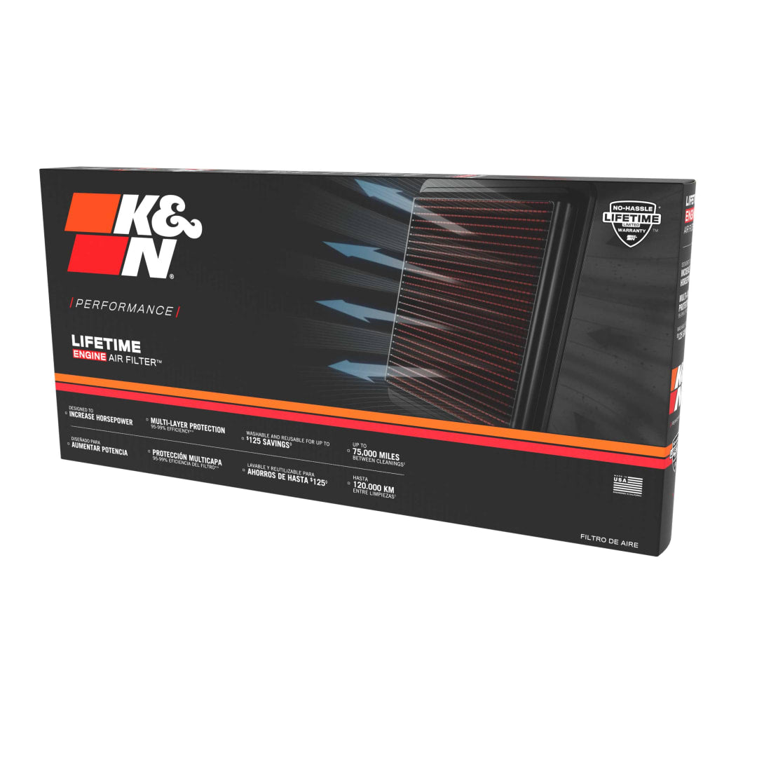 K&N HA-3521 High-Flow Original Lifetime Engine Air Filter - HONDA FORZA 300/350