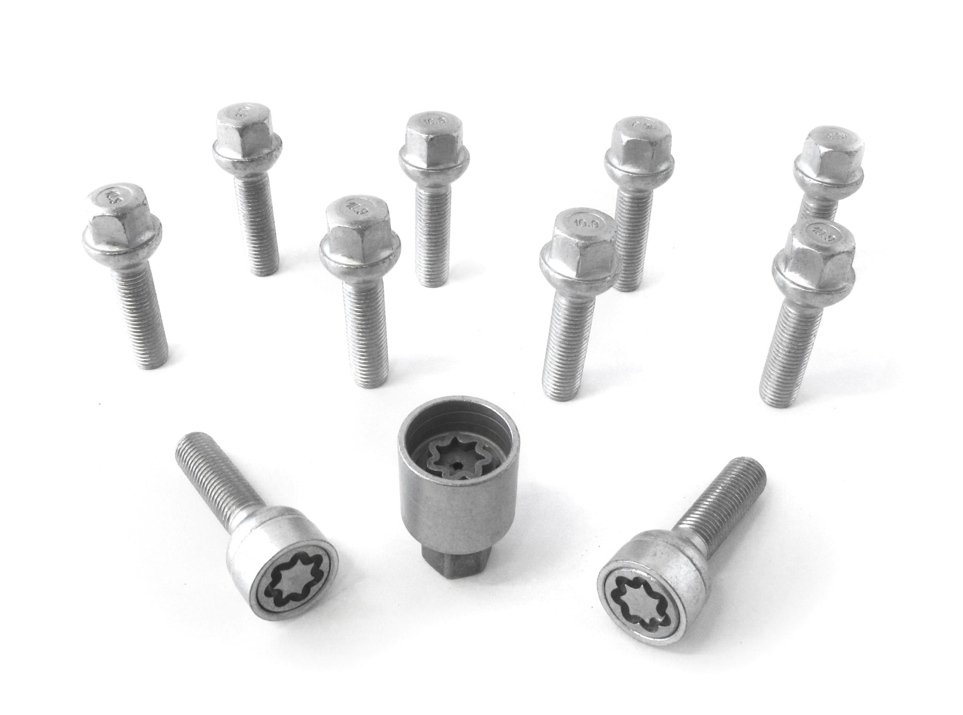 H&R 1252802SET Wheel-Lock set M12 round head R12mm