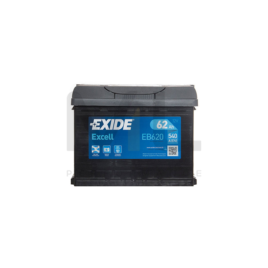 Exide Excel 027 Car Battery - 3 Year Guarantee | ML Performance EU Car Parts