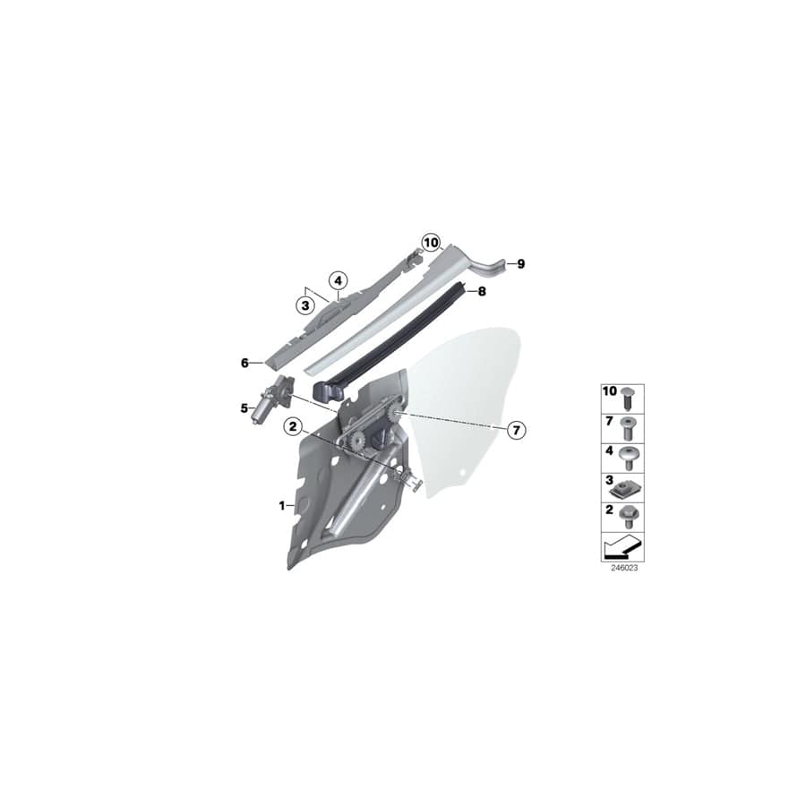 Genuine BMW 51377275785 F12 Outer Weatherstrip, Left ALU SATINIERT (Inc. 640iX, 640i & M6) | ML Performance EU Car Parts