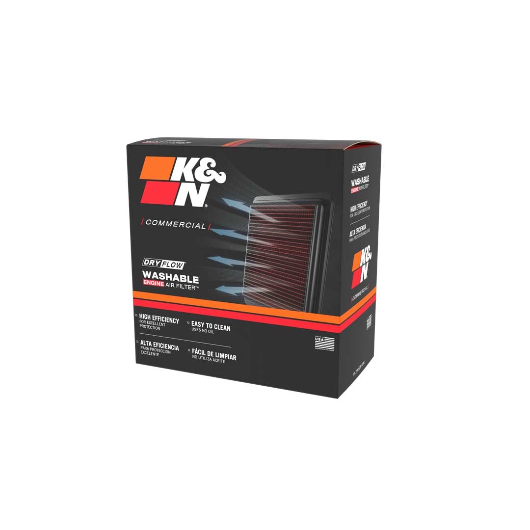 K&N E-4425 High-Flow Original Lifetime Engine Air Filter - ONAN 140-1228
