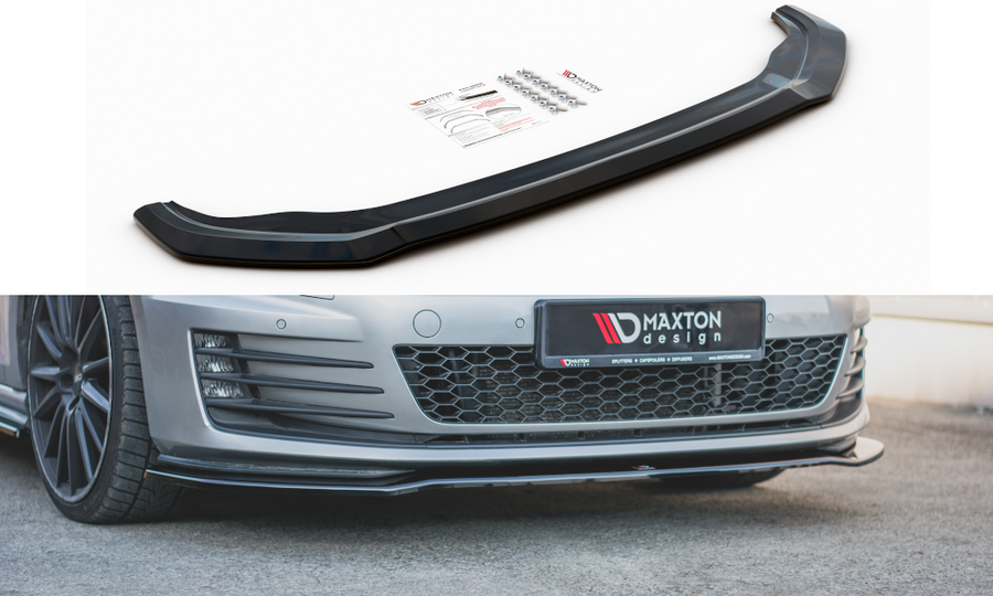 Maxton Design VW-GO-7-GTI-FD2T Front Splitter V.2 Volkswagen Golf GTI MK7 | ML Performance EU Car Parts