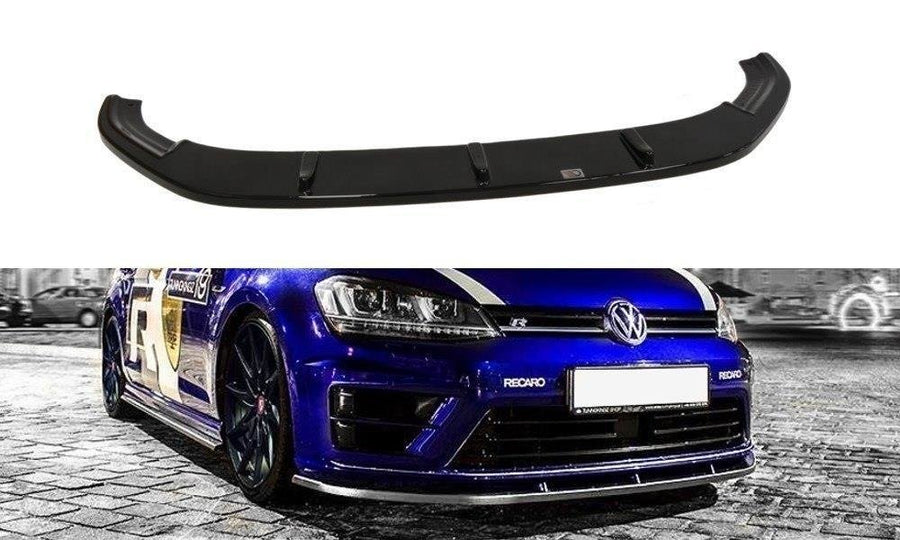 Maxton Design VW-GO-7-R-FD1T Front Splitter V.1 Volkswagen Golf R / R-Line MK7 | ML Performance EU Car Parts