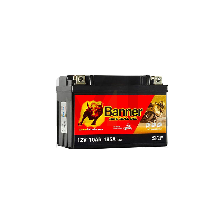 GT12A-4 Banner Bike Bull GEL Battery (51021) | Car Batteries UK | ML Performance Car Parts