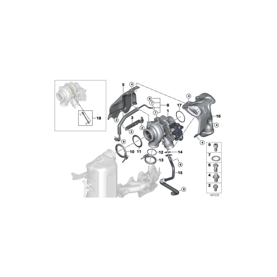 Genuine BMW 11428472392 F39 F48 Oil Pipe (Inc. X1 20dX, Cooper SD & Cooper D ALL4) | ML Performance EU Car Parts