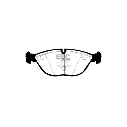 EBC PD03KF1257 Mercedes-Benz W202 C208 W/T210 Yellowstuff Front Brake Pad & Plain Disc Kit - ATE Caliper 2 | ML Performance EU Car Parts