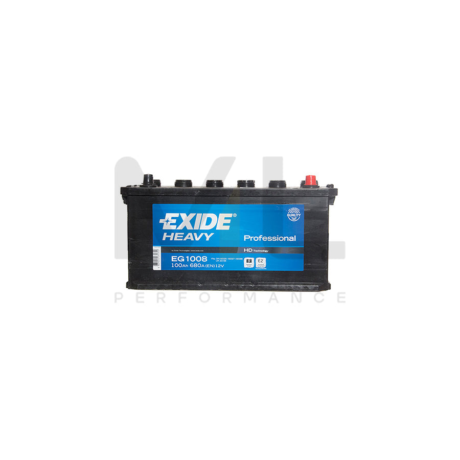 Exide Commercial Battery 221 - 2 Year Guarantee | ML Performance EU Car Parts