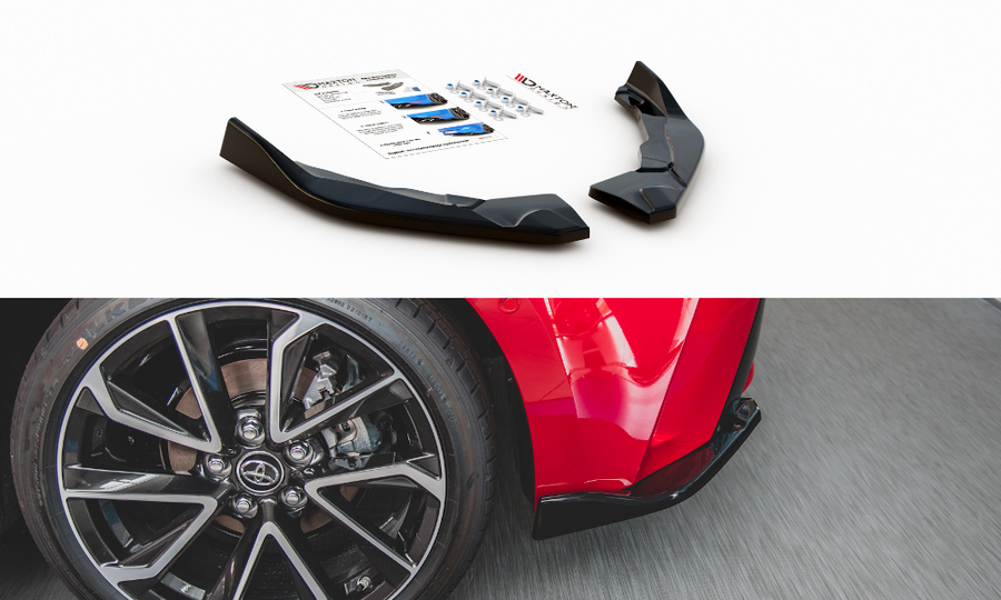Maxton Design TO-CO-12-HB-RSD1T Rear Side Splitters Toyota Corolla XII Hatchback | ML Performance EU Car Parts