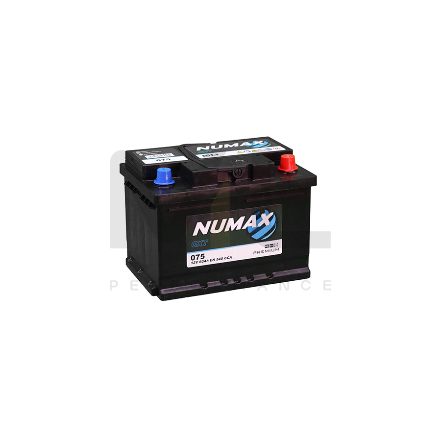 075 Numax Car Battery 12V 60AH | Car Batteries UK | ML Performance Car Parts