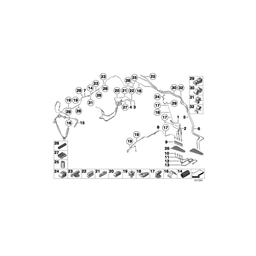 Genuine BMW 34326792647 RR4 F11 F10 Pipe (Inc. 528i, 640iX & Ghost) | ML Performance EU Car Parts