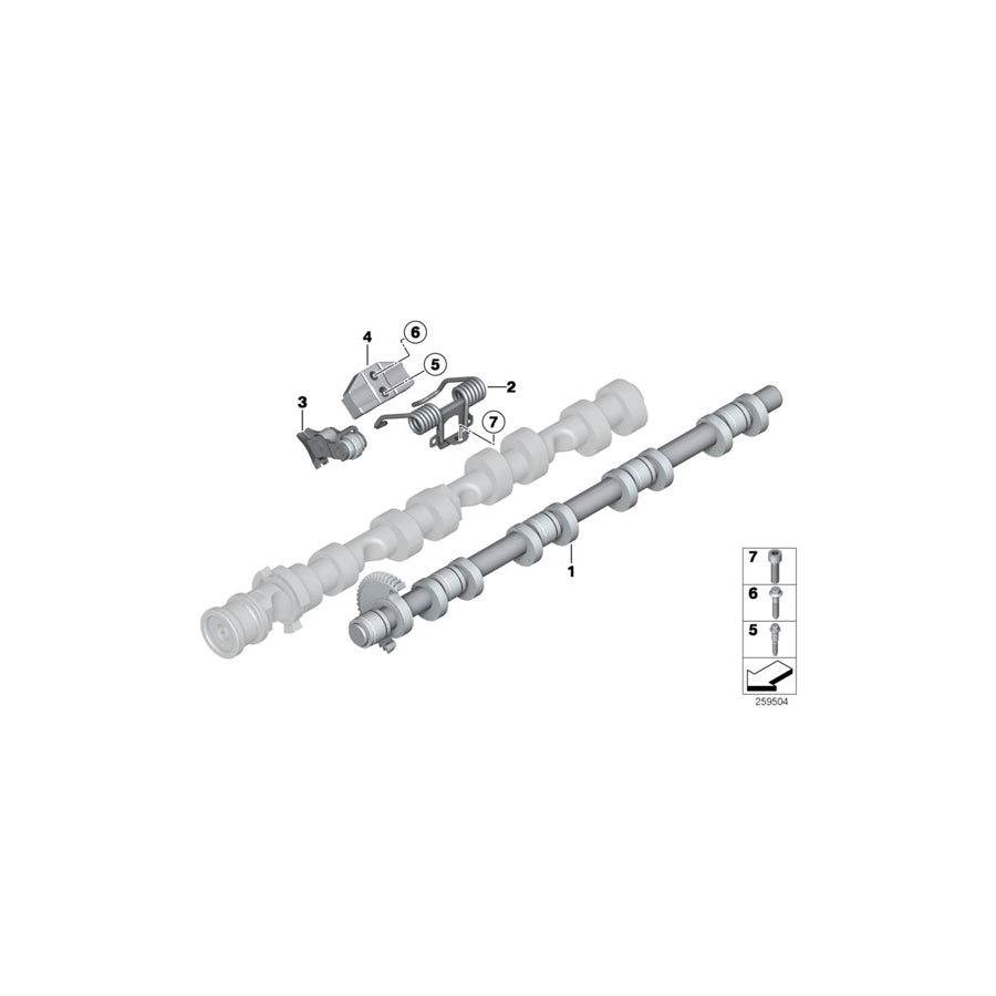 Genuine BMW 11377605019 G14 F12 F07 Retainer Spring (Inc. X5 50iX 4.4, M550iX & M850iX) | ML Performance EU Car Parts